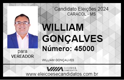 Candidato WILLIAM ASSISTENTE SOCIAL 2024 - CARACOL - Eleições