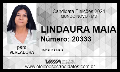 Candidato LINDAURA MAIA 2024 - MUNDO NOVO - Eleições