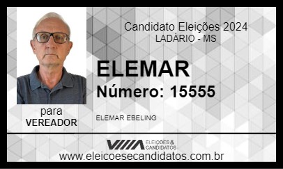 Candidato ELEMAR 2024 - LADÁRIO - Eleições