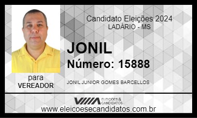 Candidato JONIL 2024 - LADÁRIO - Eleições