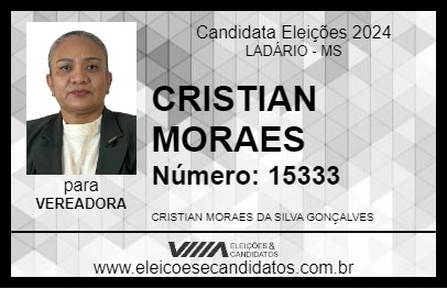 Candidato CRISTIAN MORAES 2024 - LADÁRIO - Eleições