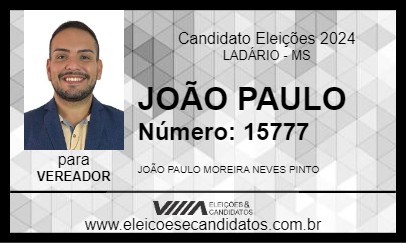 Candidato JOÃO PAULO 2024 - LADÁRIO - Eleições