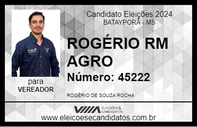 Candidato ROGÉRIO RM AGRO 2024 - BATAYPORÃ - Eleições