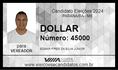 Candidato DOLLAR 2024 - PARANAÍBA - Eleições