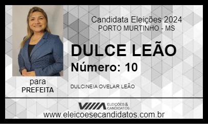 Candidato DULCE LEÃO 2024 - PORTO MURTINHO - Eleições