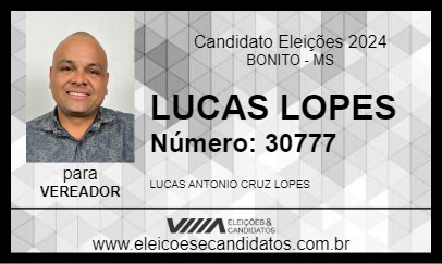 Candidato LUCAS LOPES 2024 - BONITO - Eleições