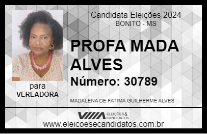 Candidato PROFA MADA ALVES 2024 - BONITO - Eleições