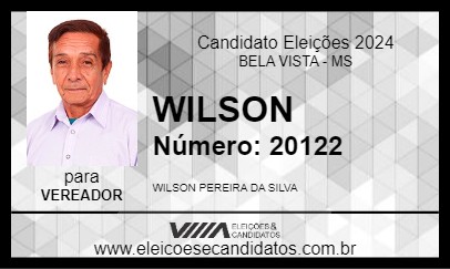 Candidato WILSON 2024 - BELA VISTA - Eleições