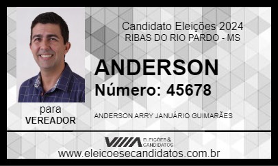 Candidato ANDERSON 2024 - RIBAS DO RIO PARDO - Eleições