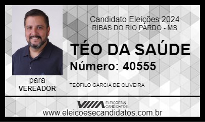 Candidato TÉO DA SAÚDE 2024 - RIBAS DO RIO PARDO - Eleições