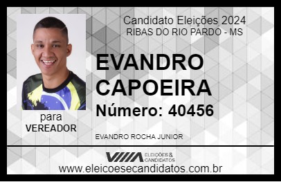 Candidato EVANDRO CAPOEIRA 2024 - RIBAS DO RIO PARDO - Eleições