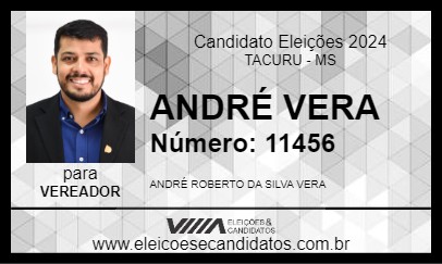 Candidato ANDRÉ VERA 2024 - TACURU - Eleições