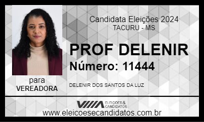 Candidato PROF  DELENIR 2024 - TACURU - Eleições