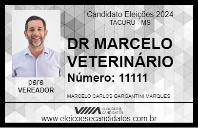 Candidato DR MARCELO VETERINÁRIO 2024 - TACURU - Eleições