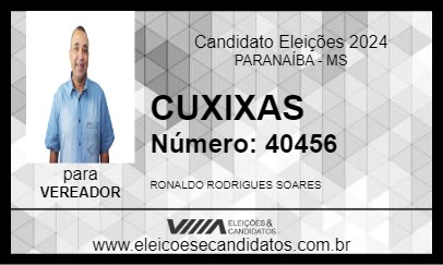 Candidato CUXIXAS 2024 - PARANAÍBA - Eleições