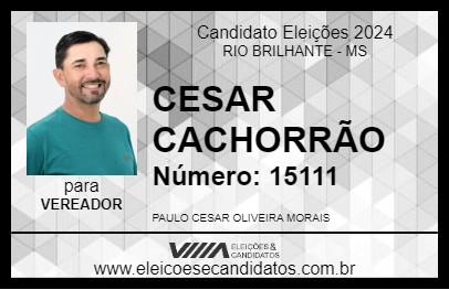 Candidato CESAR PEDREIRO 2024 - RIO BRILHANTE - Eleições