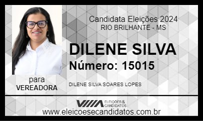 Candidato DILENE SILVA 2024 - RIO BRILHANTE - Eleições