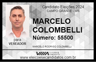 Candidato MARCELO COLOMBELLI 2024 - CAMPO GRANDE - Eleições