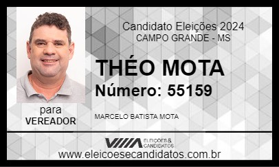 Candidato THÉO MOTA 2024 - CAMPO GRANDE - Eleições