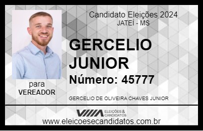 Candidato GERCELIO JUNIOR 2024 - JATEÍ - Eleições