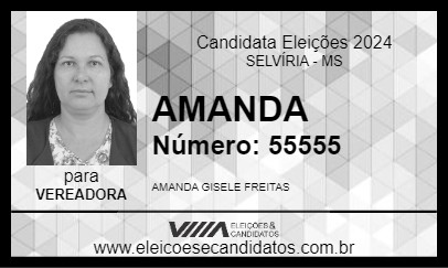 Candidato AMANDA 2024 - SELVÍRIA - Eleições