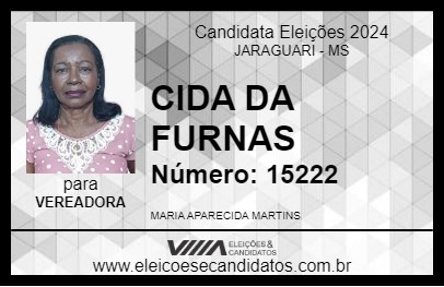 Candidato CIDA DA FURNAS 2024 - JARAGUARI - Eleições