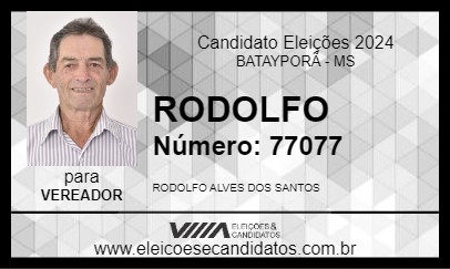 Candidato RODOLFO 2024 - BATAYPORÃ - Eleições