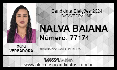 Candidato NALVA BAIANA 2024 - BATAYPORÃ - Eleições