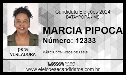 Candidato MARCIA PIPOCA 2024 - BATAYPORÃ - Eleições