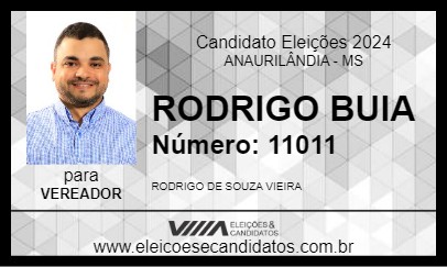 Candidato RODRIGO BUIA 2024 - ANAURILÂNDIA - Eleições