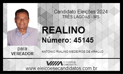 Candidato REALINO 2024 - TRÊS LAGOAS - Eleições