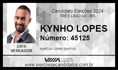 Candidato KYNHO LOPES 2024 - TRÊS LAGOAS - Eleições