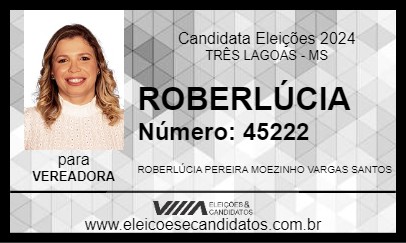 Candidato ROBERLÚCIA 2024 - TRÊS LAGOAS - Eleições