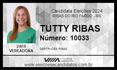 Candidato TUTTY RIBAS 2024 - RIBAS DO RIO PARDO - Eleições