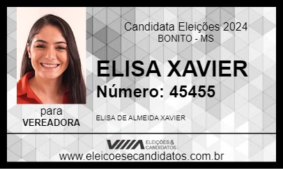 Candidato ELISA XAVIER 2024 - BONITO - Eleições