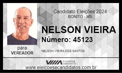 Candidato NELSON VIEIRA 2024 - BONITO - Eleições