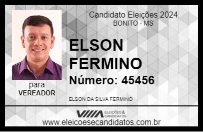 Candidato ELSON FERMINO 2024 - BONITO - Eleições