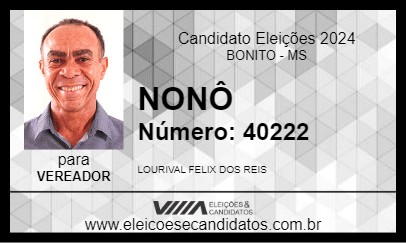 Candidato NONÔ 2024 - BONITO - Eleições