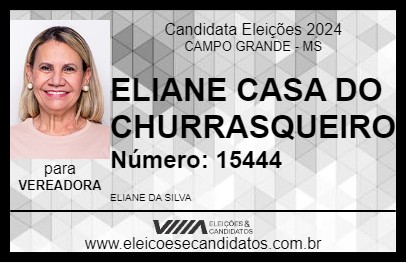 Candidato ELIANE CASA DO CHURRASQUEIRO 2024 - CAMPO GRANDE - Eleições