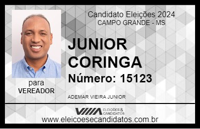 Candidato JUNIOR CORINGA 2024 - CAMPO GRANDE - Eleições