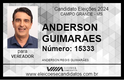 Candidato ANDERSON GUIMARAES 2024 - CAMPO GRANDE - Eleições