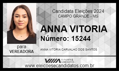 Candidato ANNA VITORIA 2024 - CAMPO GRANDE - Eleições