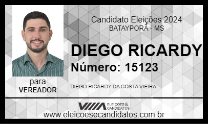 Candidato DIEGO RICARDY 2024 - BATAYPORÃ - Eleições