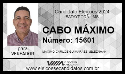 Candidato CABO MÁXIMO 2024 - BATAYPORÃ - Eleições