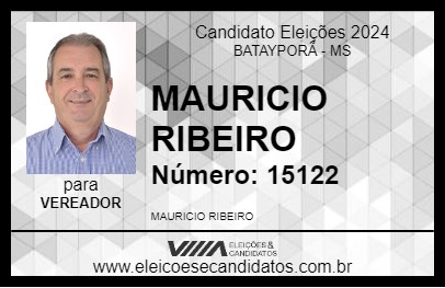 Candidato MAURICIO RIBEIRO 2024 - BATAYPORÃ - Eleições