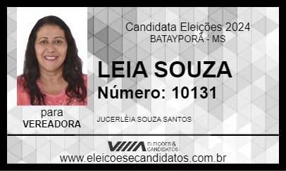 Candidato LEIA SOUZA 2024 - BATAYPORÃ - Eleições