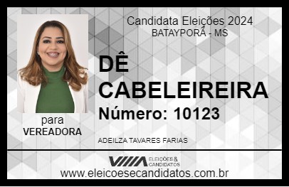 Candidato DÊ CABELEIREIRA 2024 - BATAYPORÃ - Eleições