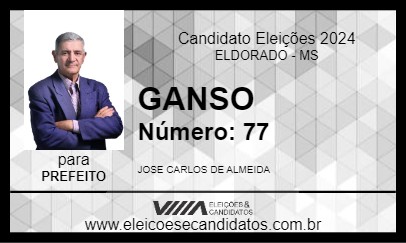 Candidato GANSO 2024 - ELDORADO - Eleições