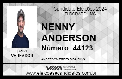 Candidato NENNY ANDERSON 2024 - ELDORADO - Eleições