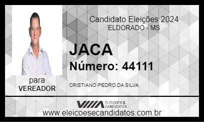 Candidato JACA 2024 - ELDORADO - Eleições